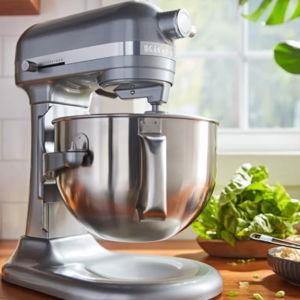 KitchenAid 6 Quart Bowl-Lift Stand Mixer with Attachments and Pouring Shield
