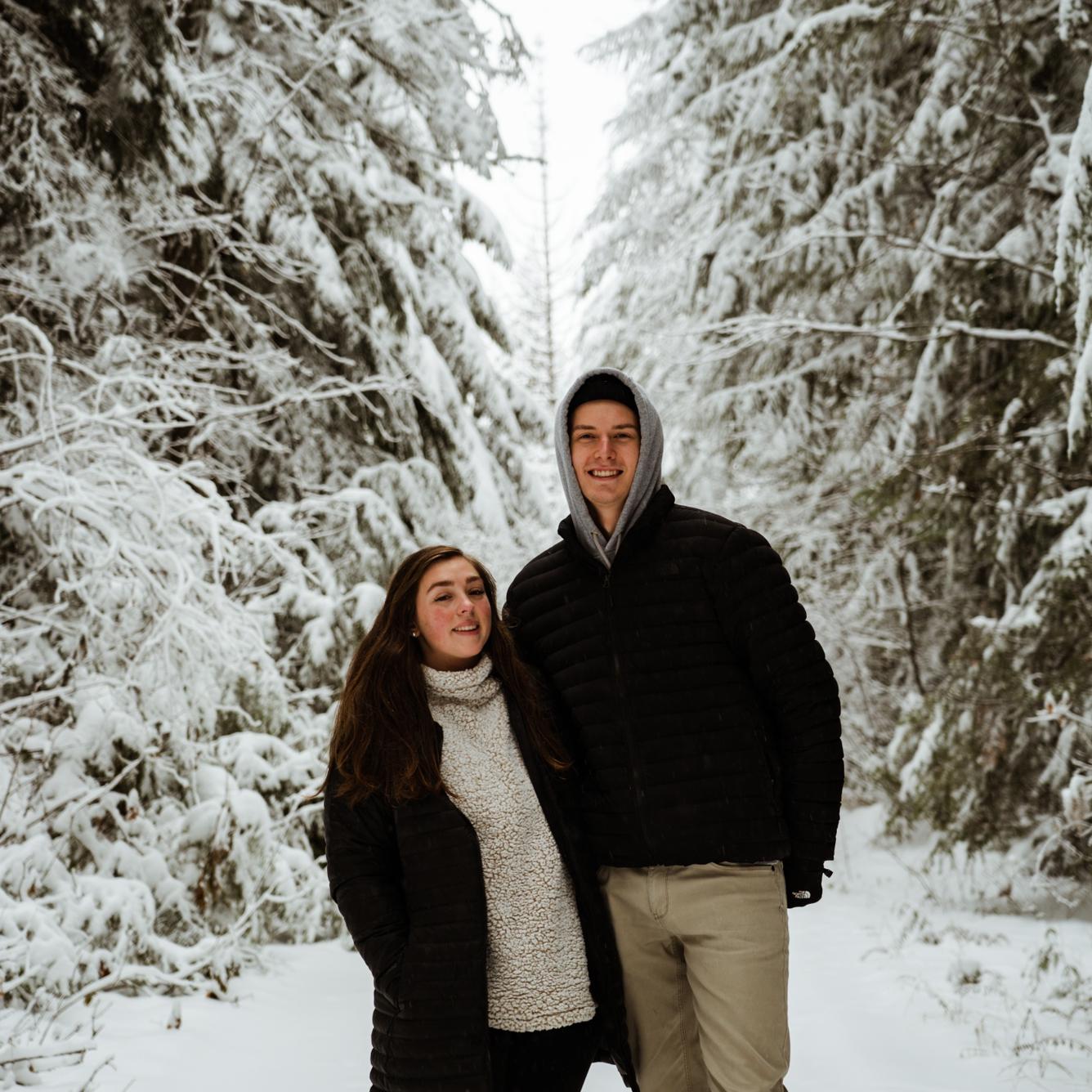First time visiting Brice’s family in Couer D’Alene, Idaho, a winter wonderland.