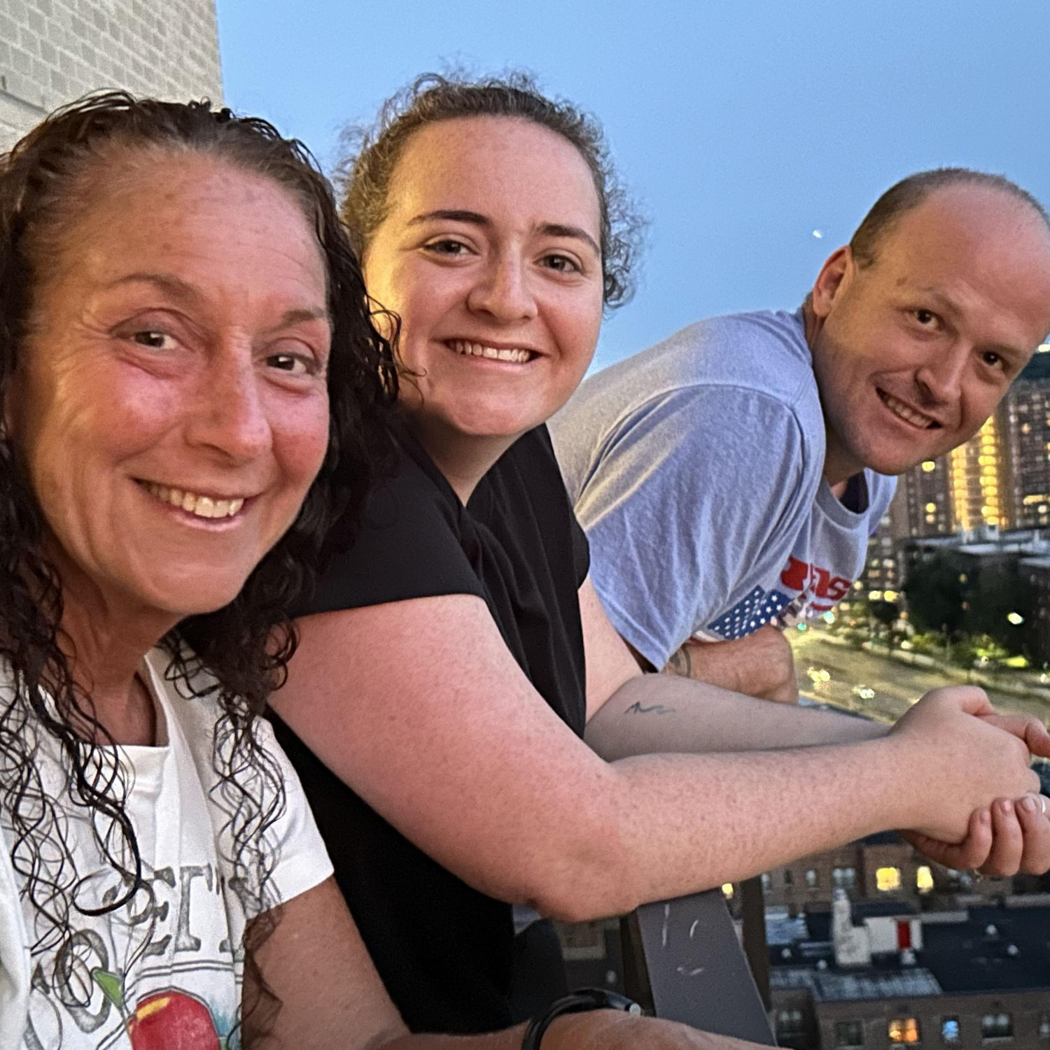 Pam, Sheridan and me on the 4th of July.