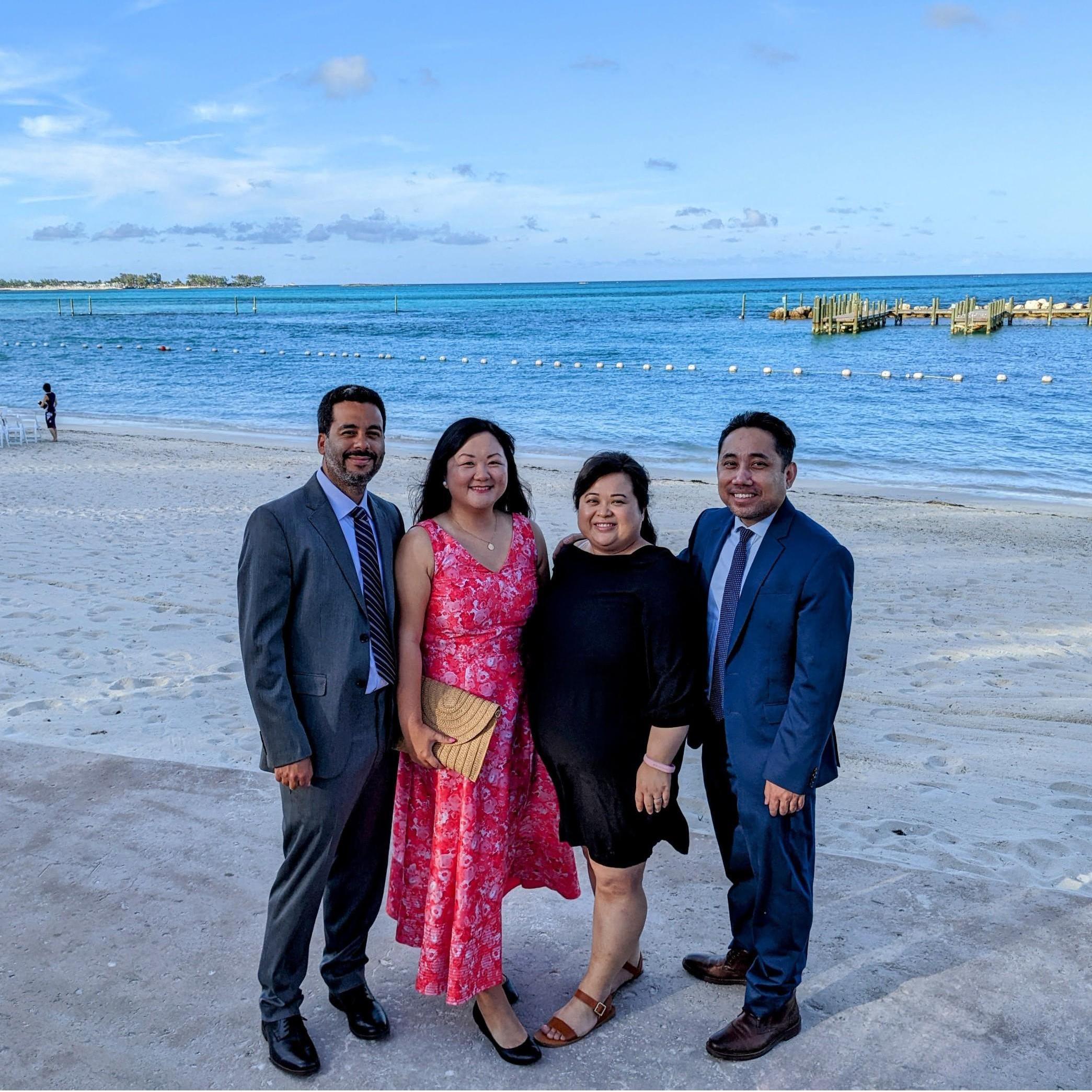 Celebrating Joanna & Josh's wedding in the Bahamas, December 2021