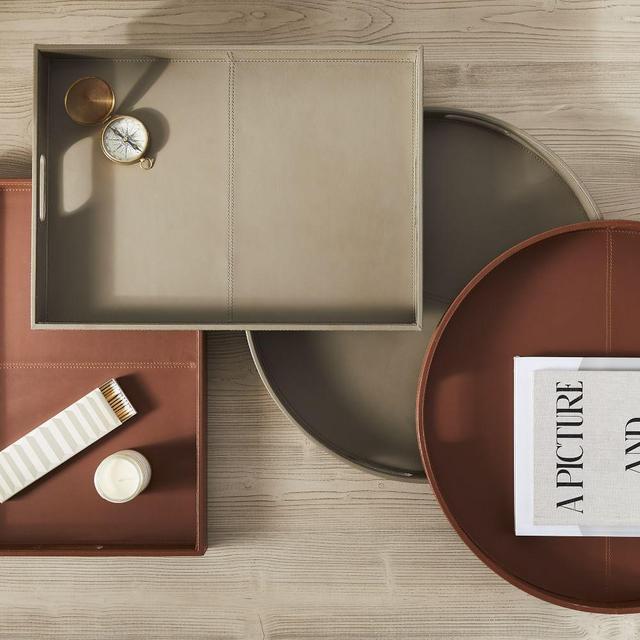 Larsen Faux Leather Tray