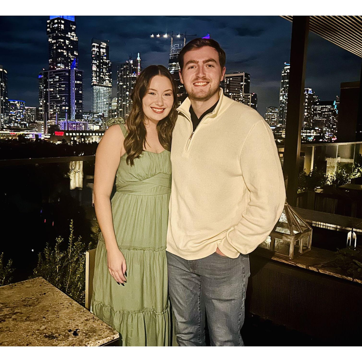 The night after Ben proposed to Sarah!