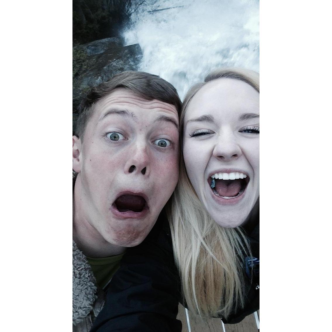 This was on a trip with James' family to Garden of the Gods!