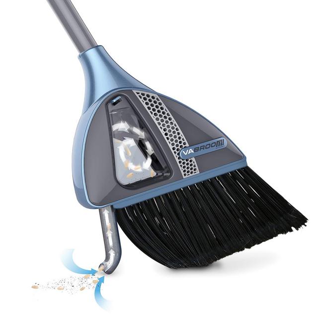 Vabroom 2-in-1 Cleaning Tool with Built-In Vacuum Broom