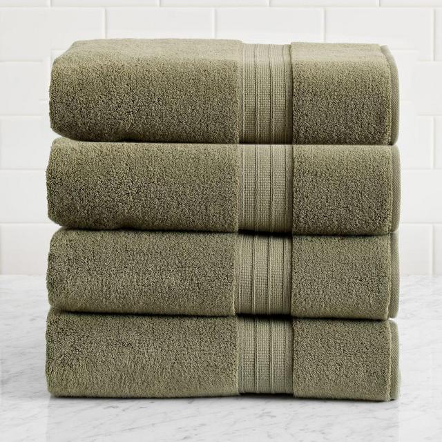 Hydrocotton Organic Towels, Loden, Set of 4