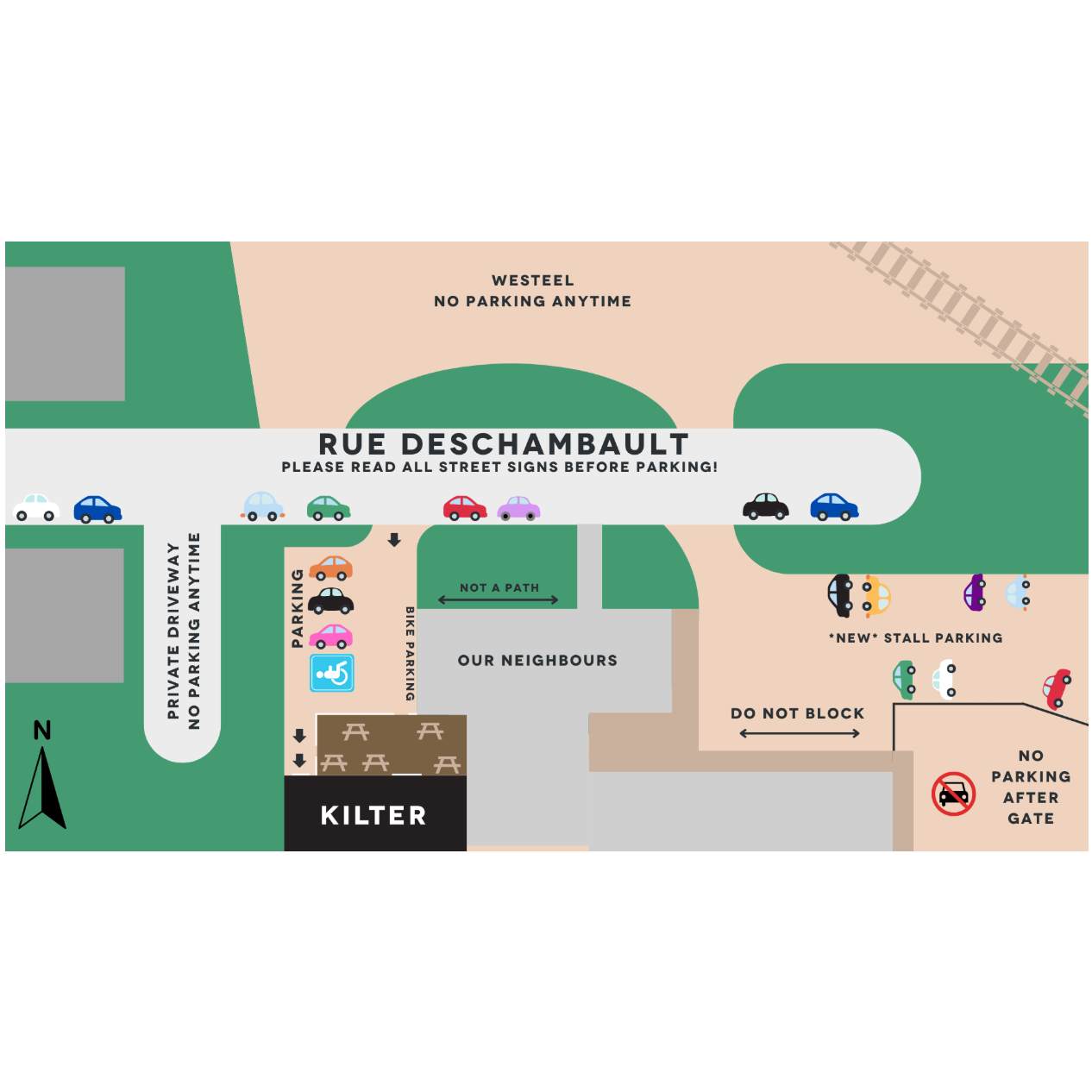 Kilter parking map