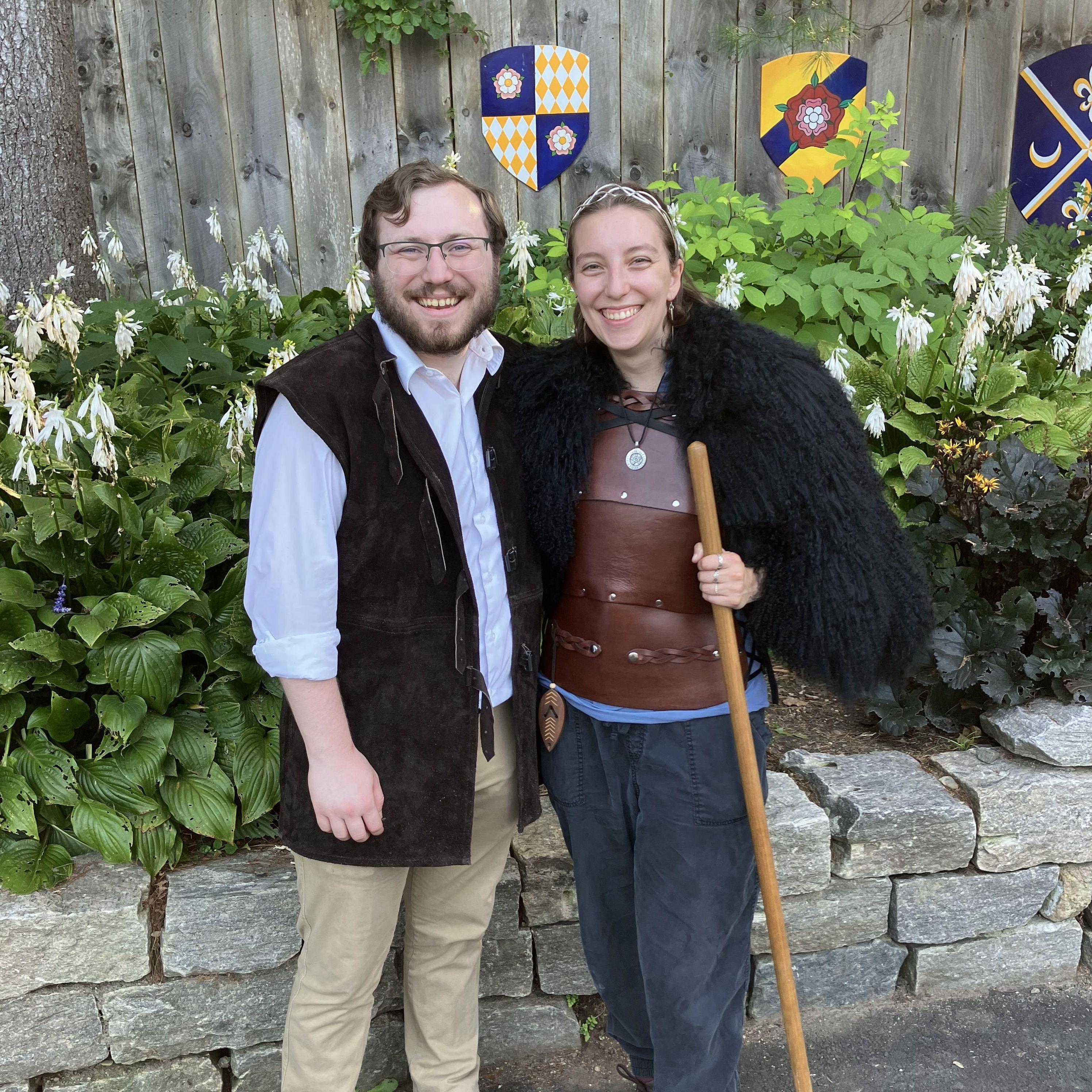 We love dressing up and going to Renaissance Faires - here we are in New York!
