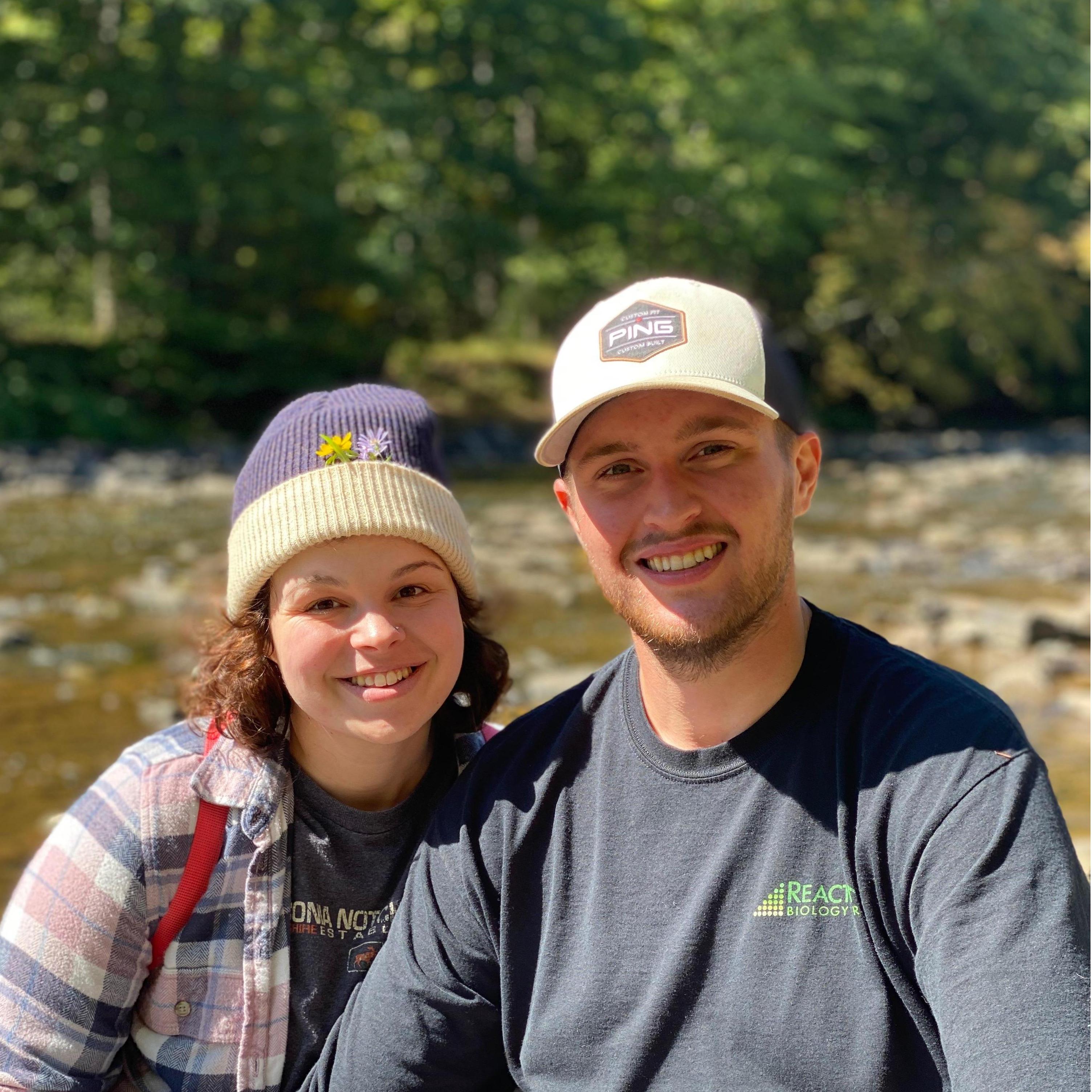 Hiking in the Grand Canyon of PA (Matt bought the engagement ring 2 days after this photo was taken)