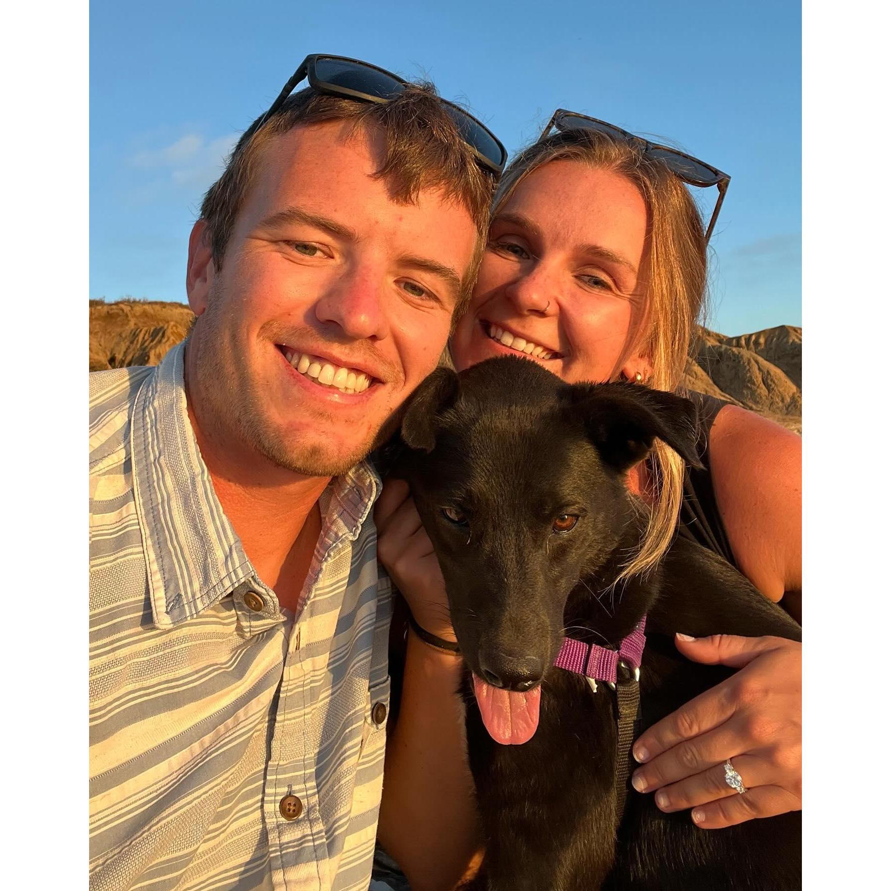 We're engaged!! 8.15.2024 at Sunset Cliffs