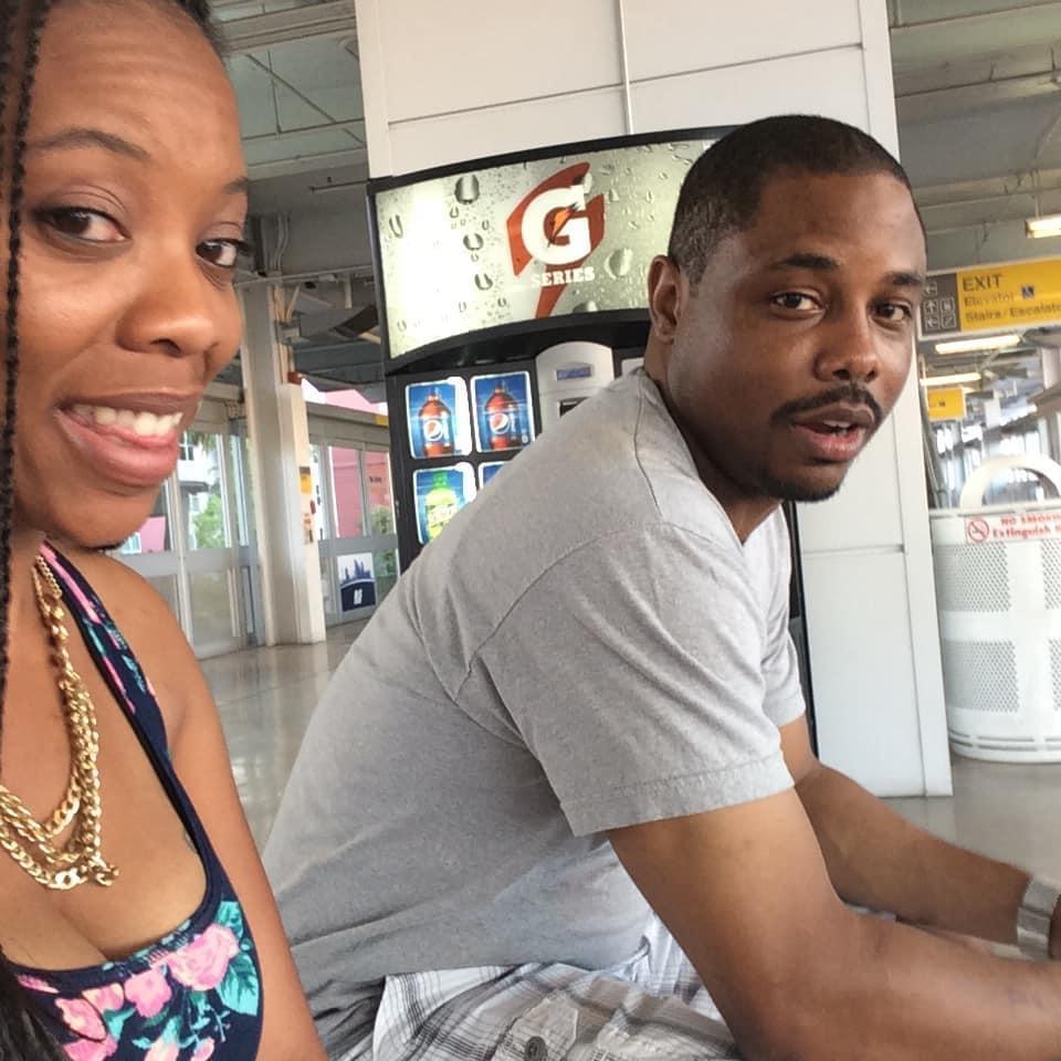 Waiting on the train in Vegas, I probably annoyed him the entire time lol (OH WELL)