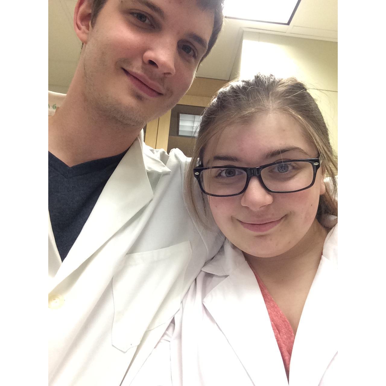 We met in chemistry lab!