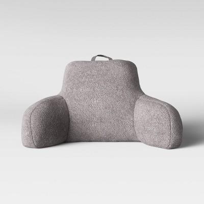 Sherpa Bed Rest Pillow Gray - Room Essentials&#153;