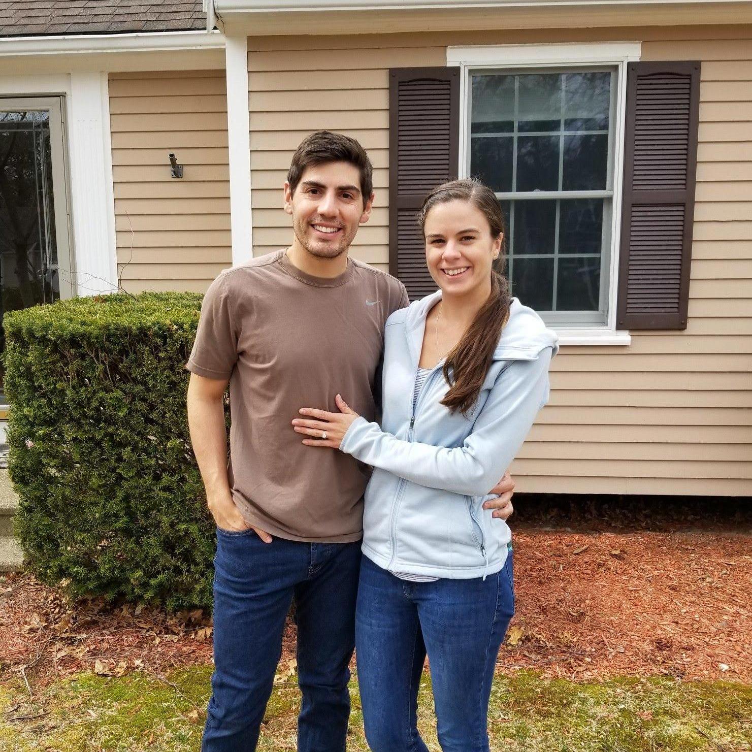 The day we got engaged and moved into our new home!