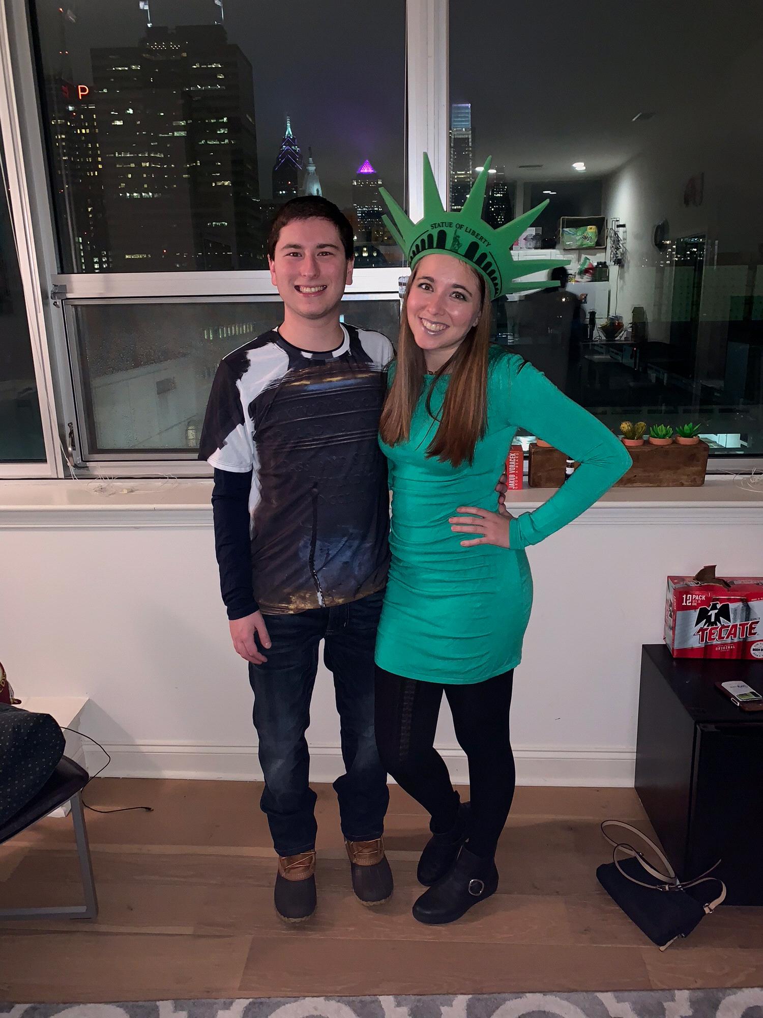 Liberty bell and his lady liberty; Halloween 2018