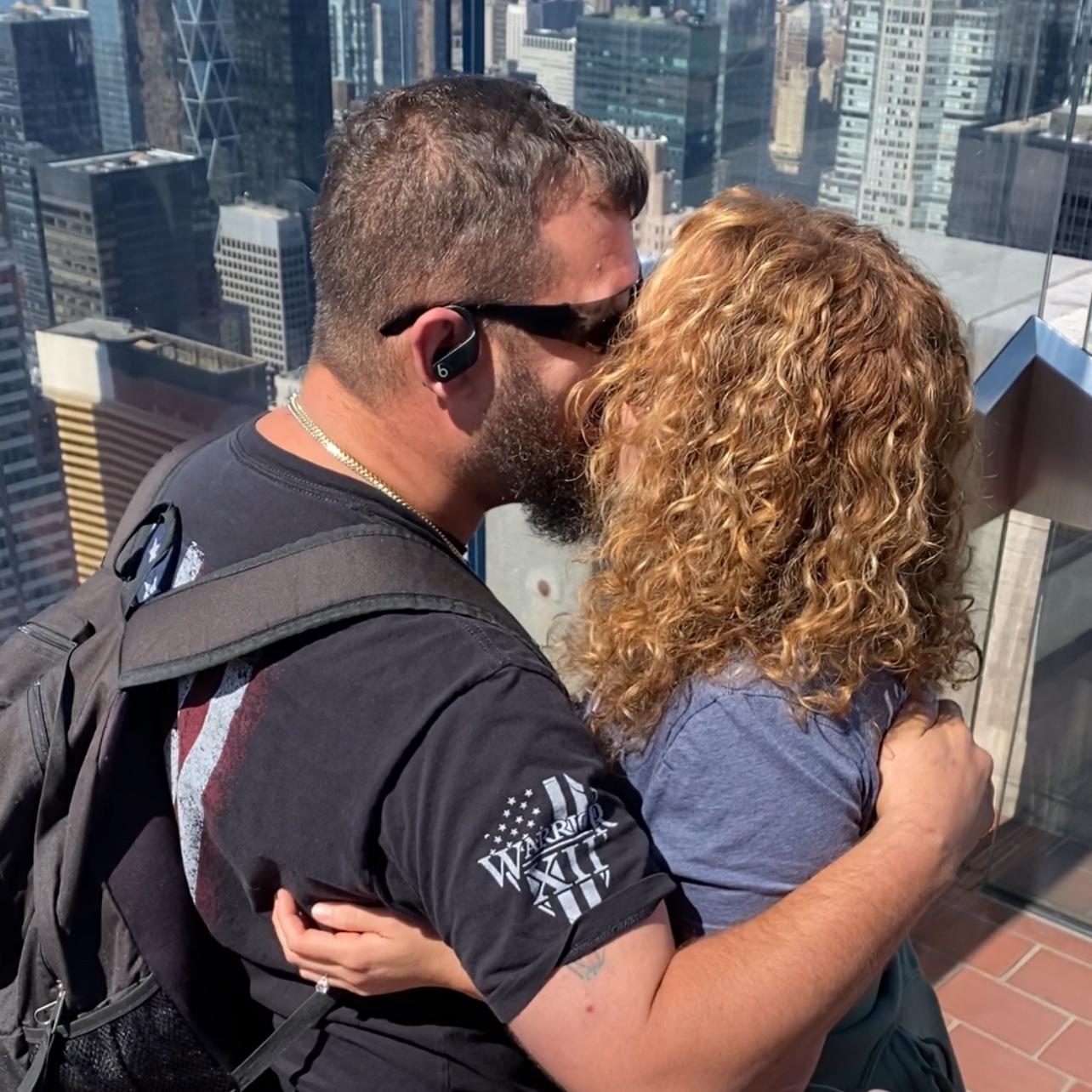 First kiss after saying “yes” !
