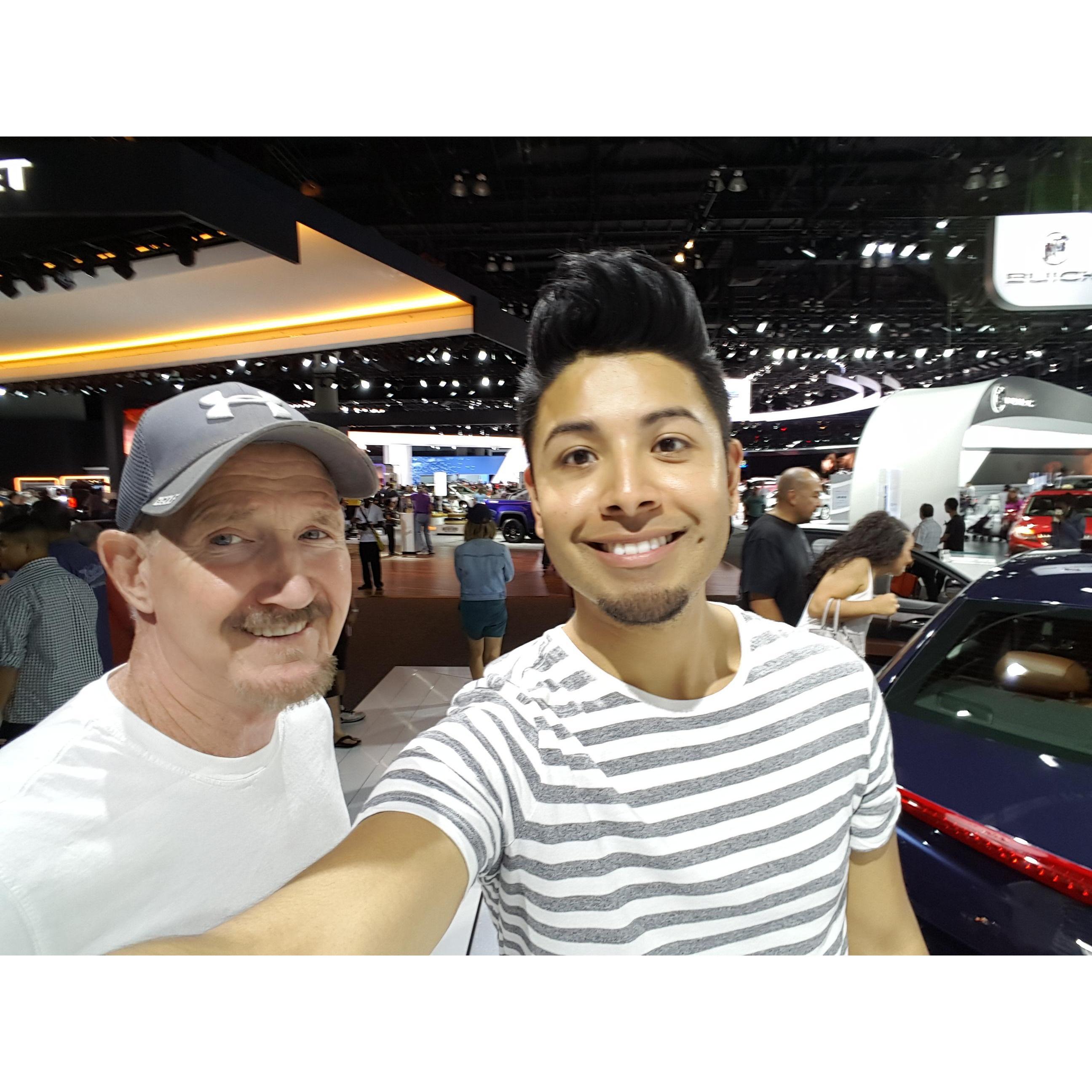 Our first car show, and our discovery for our mutual love for cars was born!