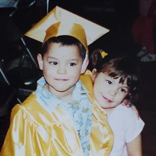 Tyler & Kayla at his kindergarten graduation
