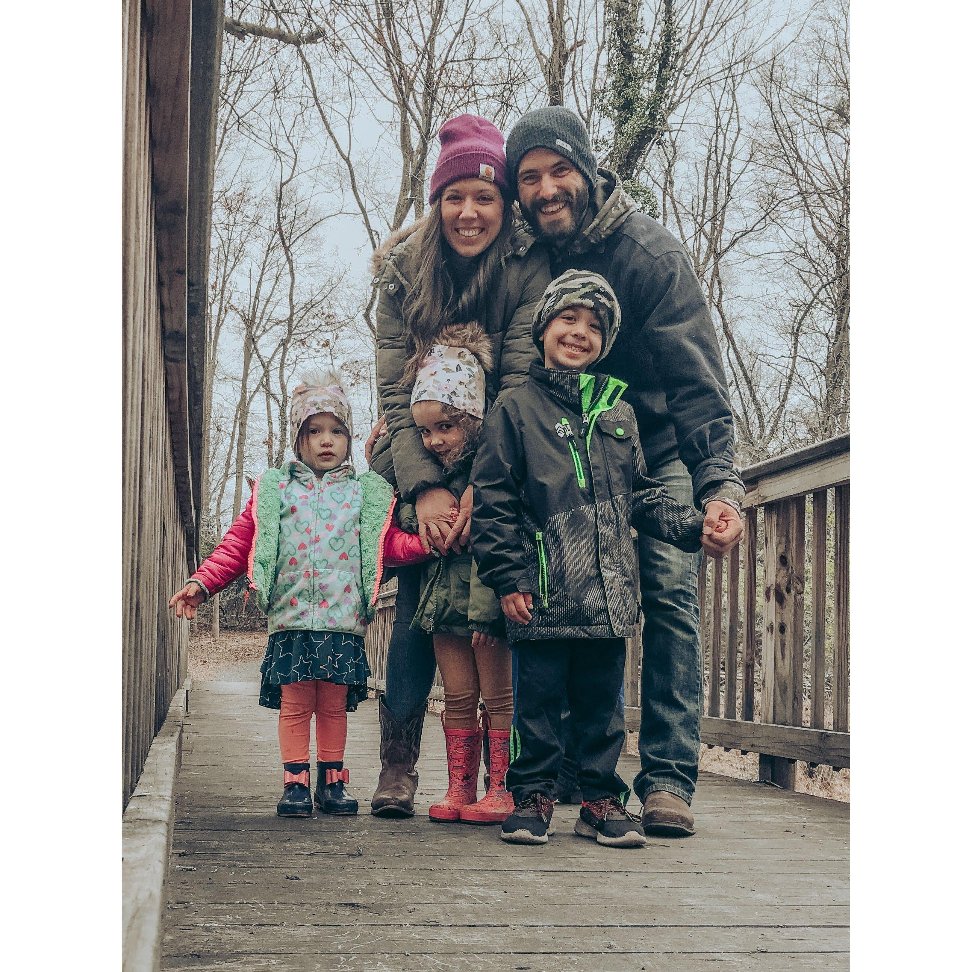 We go shedhunting as a family (this was the start of Quarantine 2020)