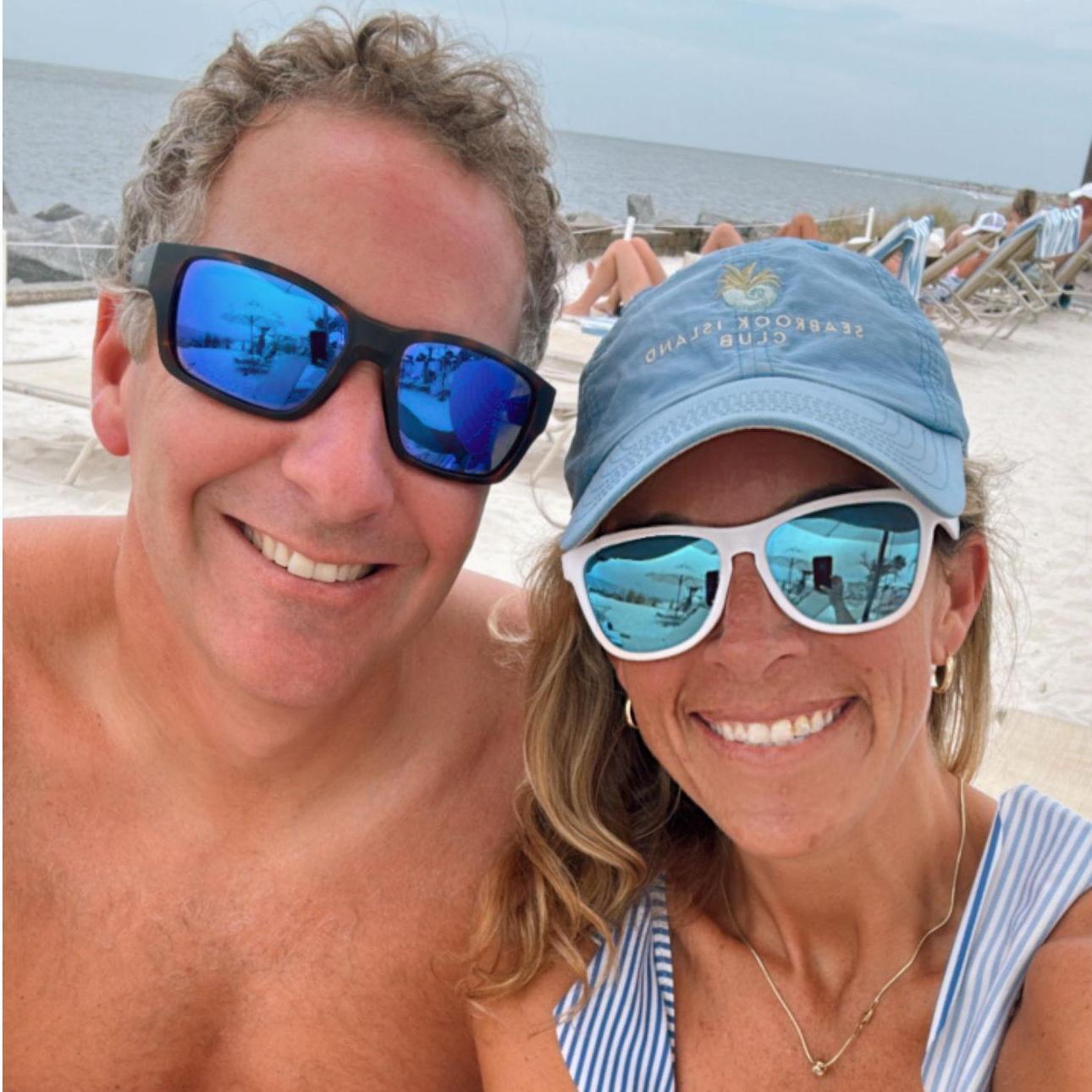 Hanging at the beach club at Seabrook