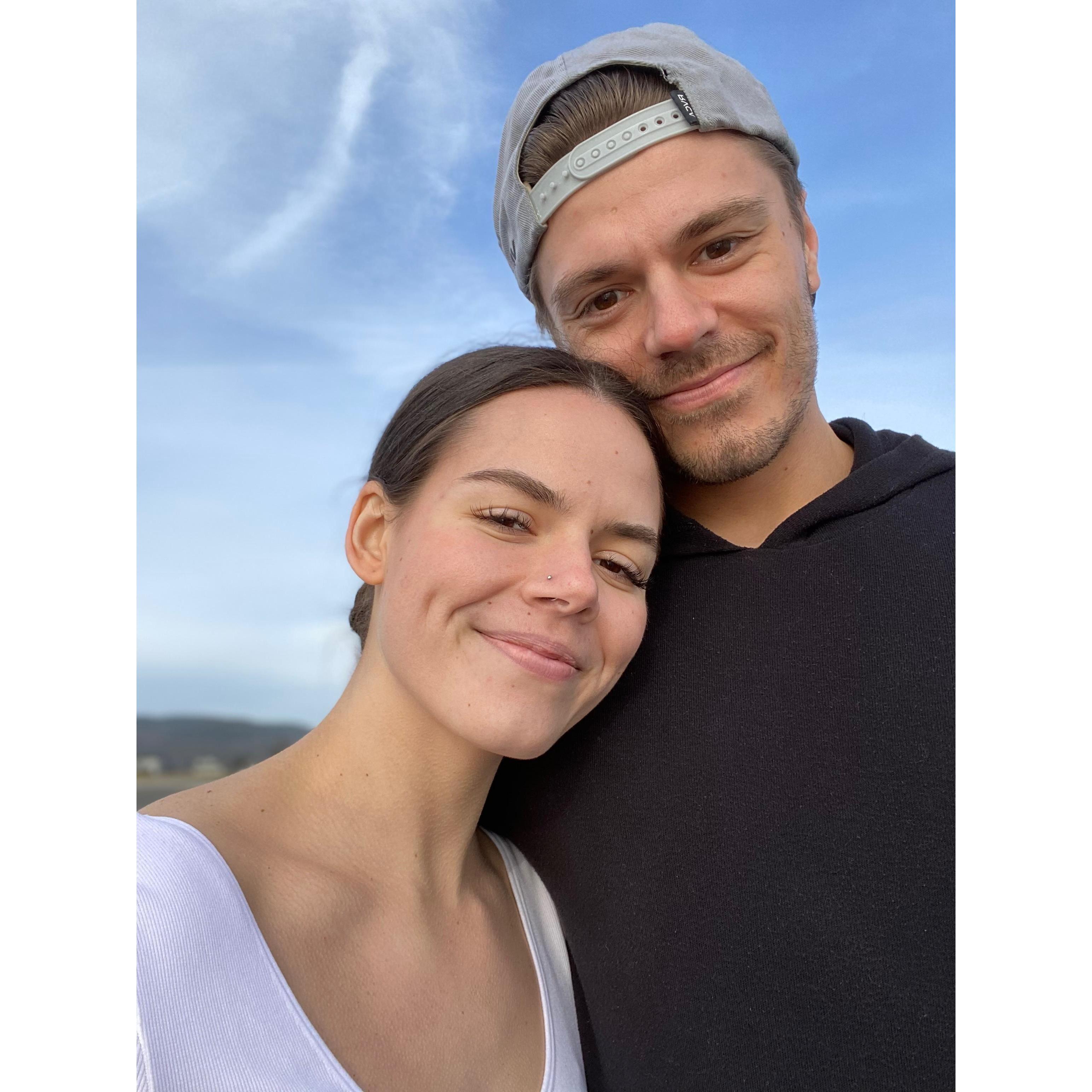 Our first beach trip after moving to Portland.
