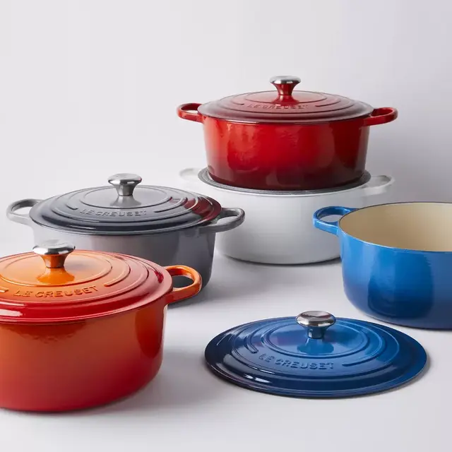 Le Creuset Signature Enameled Cast Iron Round Dutch Oven, 9QT