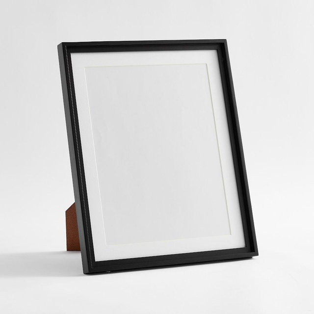 Beveled Wood Gallery 14"x17" Overall, 11"x14" Insert - Black