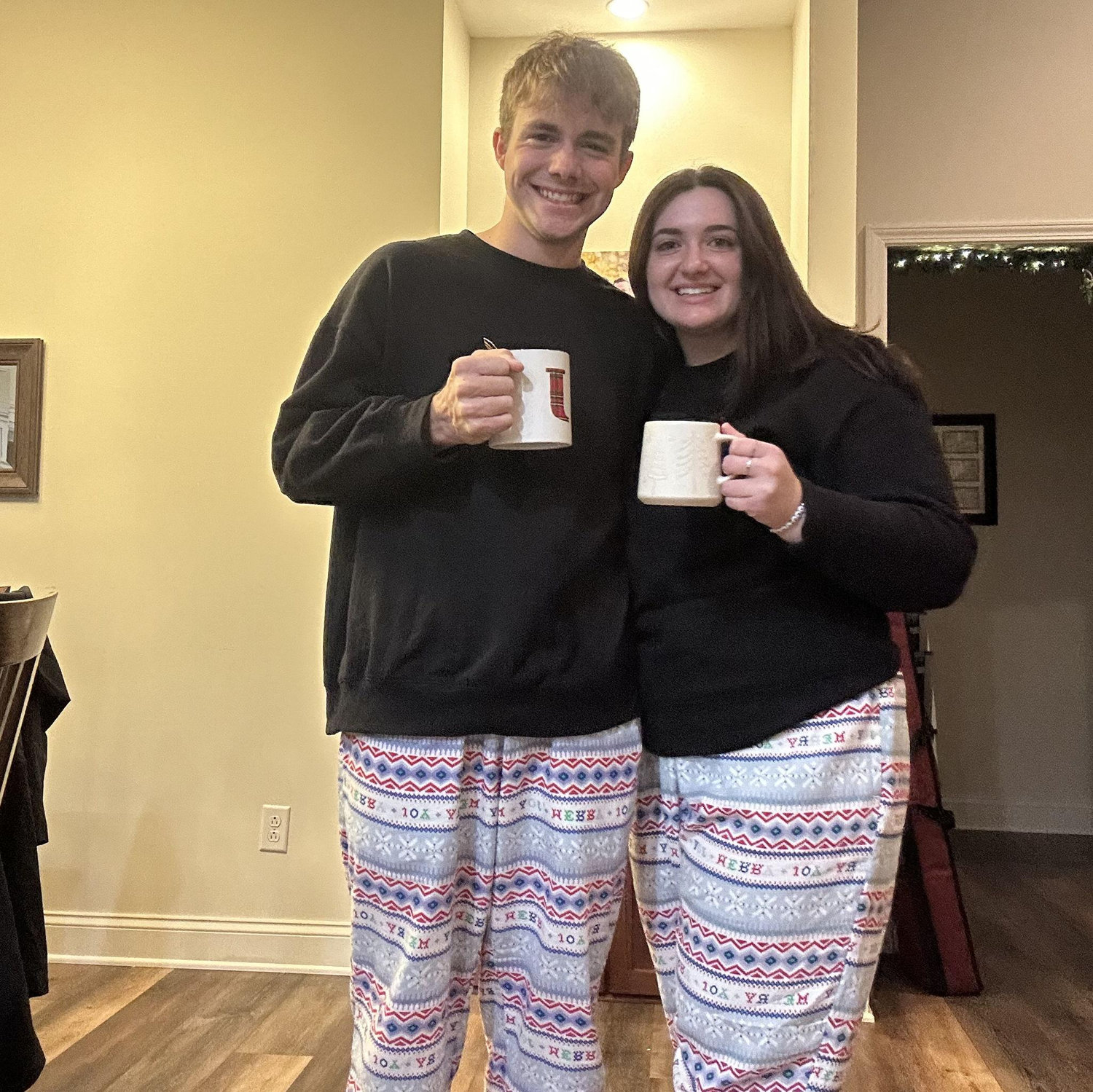 Christmas party with matching PJs