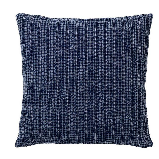 Honeycomb Pillow Cover, 18", Sailor Blue