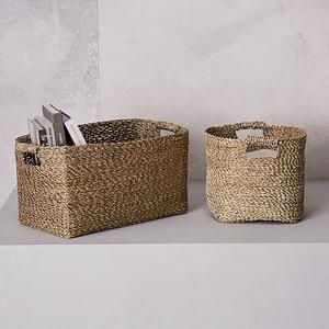 Metallic Woven Storage Baskets