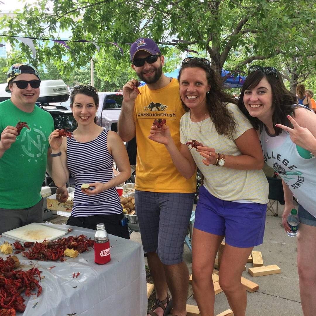 We attended a Crawfish Bake tailgate at college world series before heading in to watch baseball. So good!