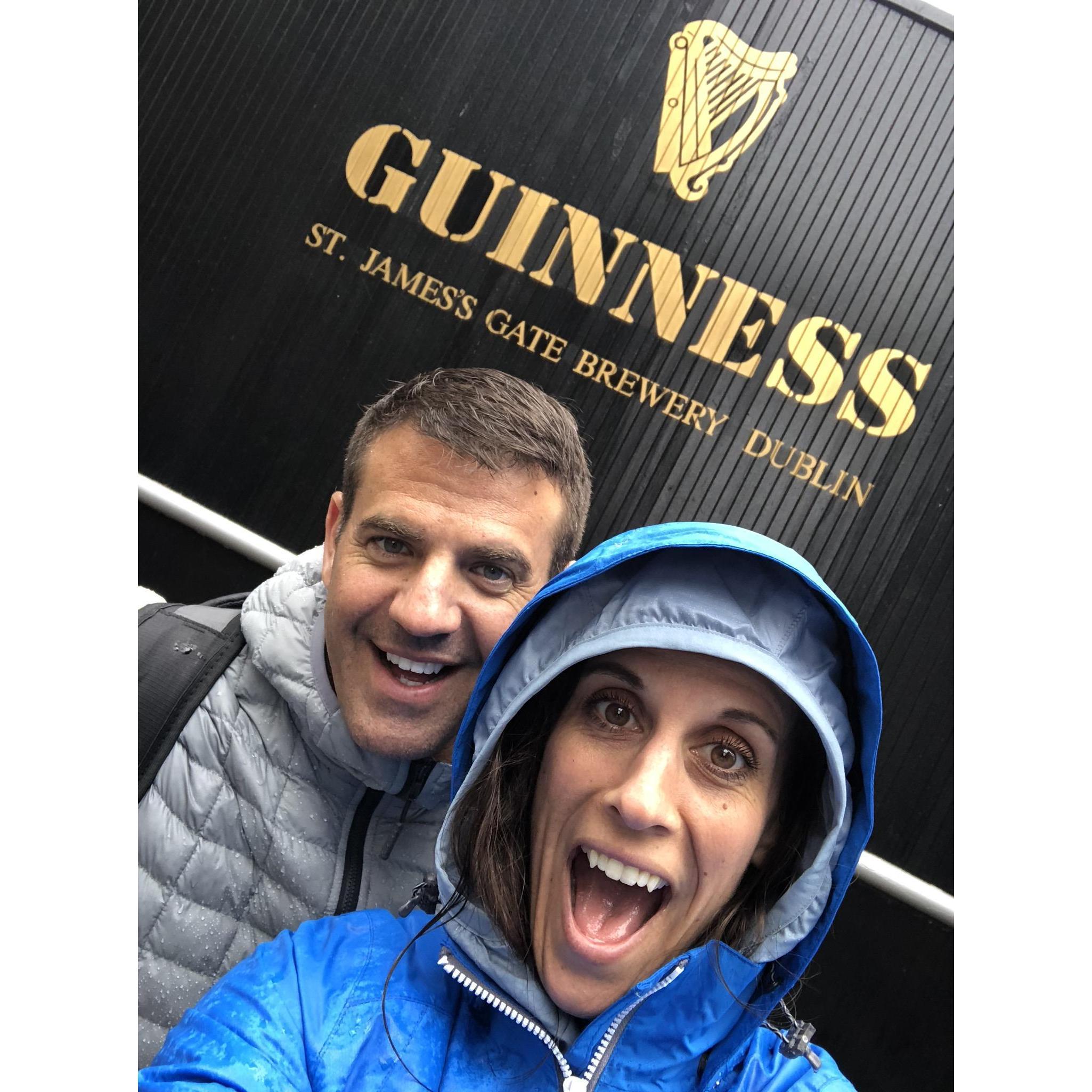 Rain or shine- always a good time! It POURED on us in Dublin, but we made it to the Guinness Factory!