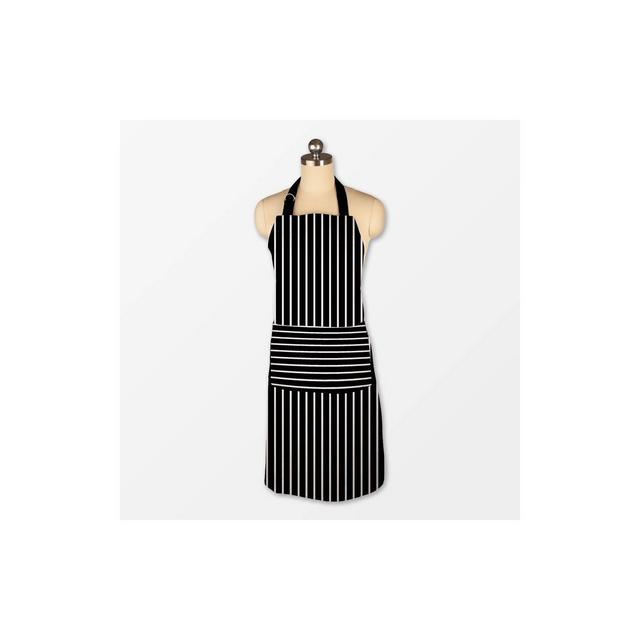 Pinstripe Chef Apron Black - MU Kitchen