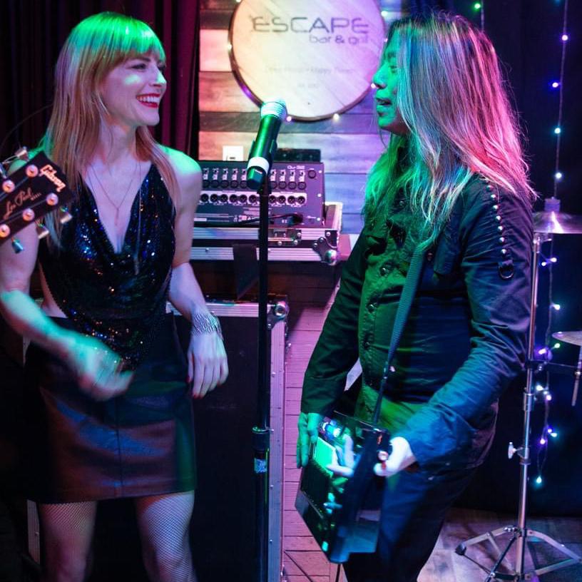 One of our first shows together, at the Escape Room, Jan 2023