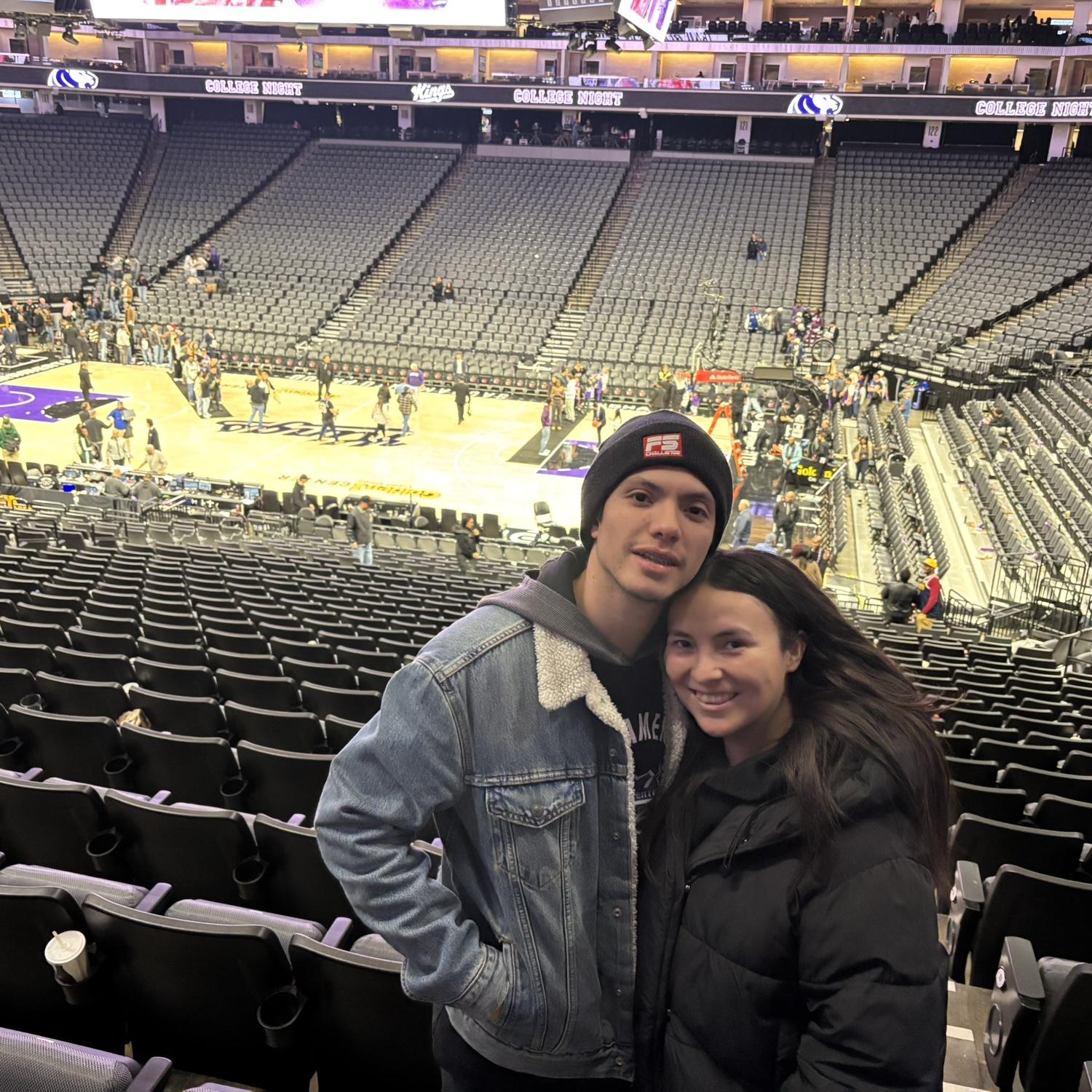 His first Kings game!! 🥳