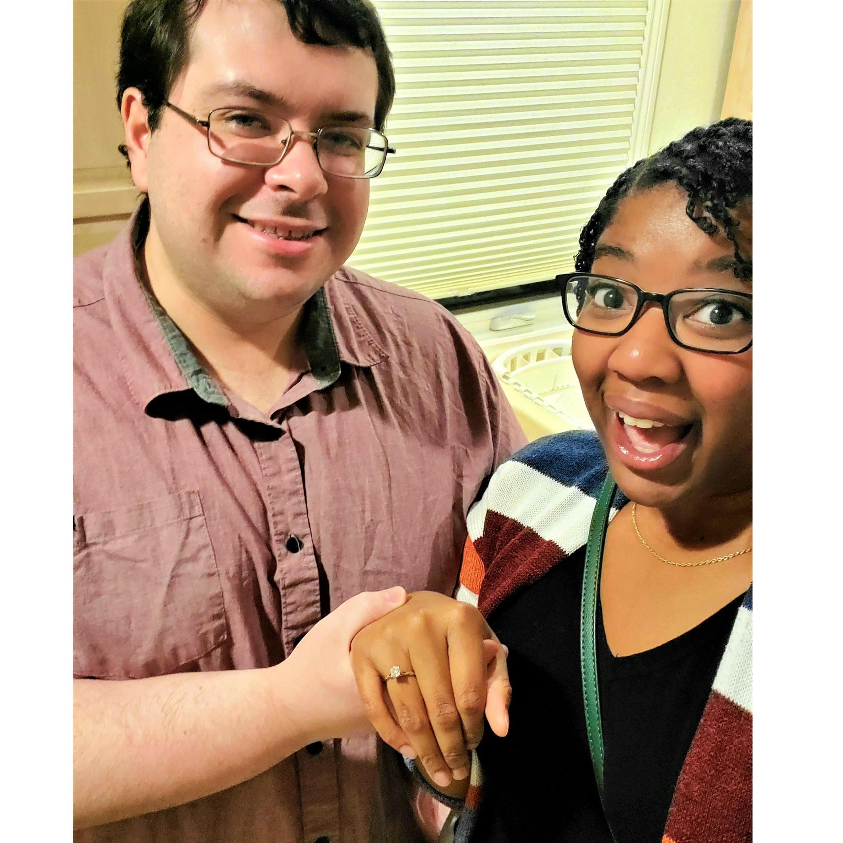 Moments after Mackenzie Said YES! Burlingame, CA 2/12/20
