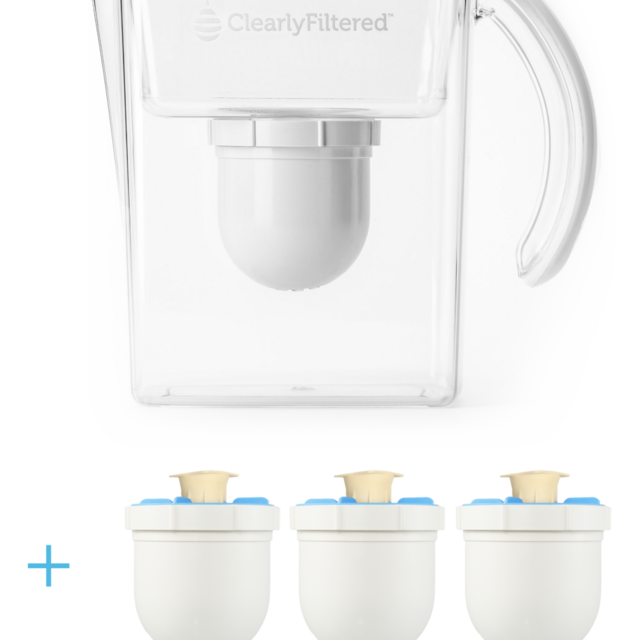 Water Pitcher + Filter 3-Pack Combo