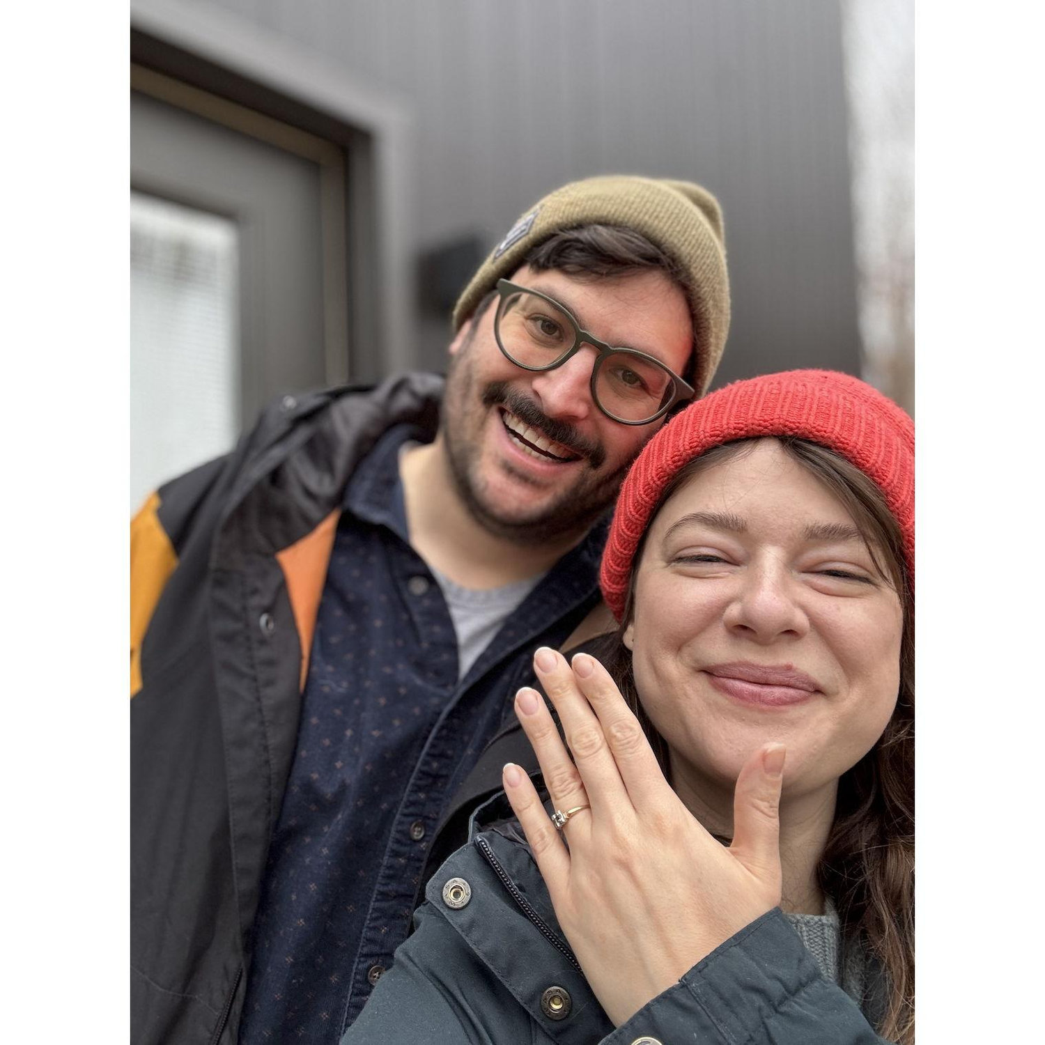 We got engaged on December 7, 2024 (Scott's birthday!)