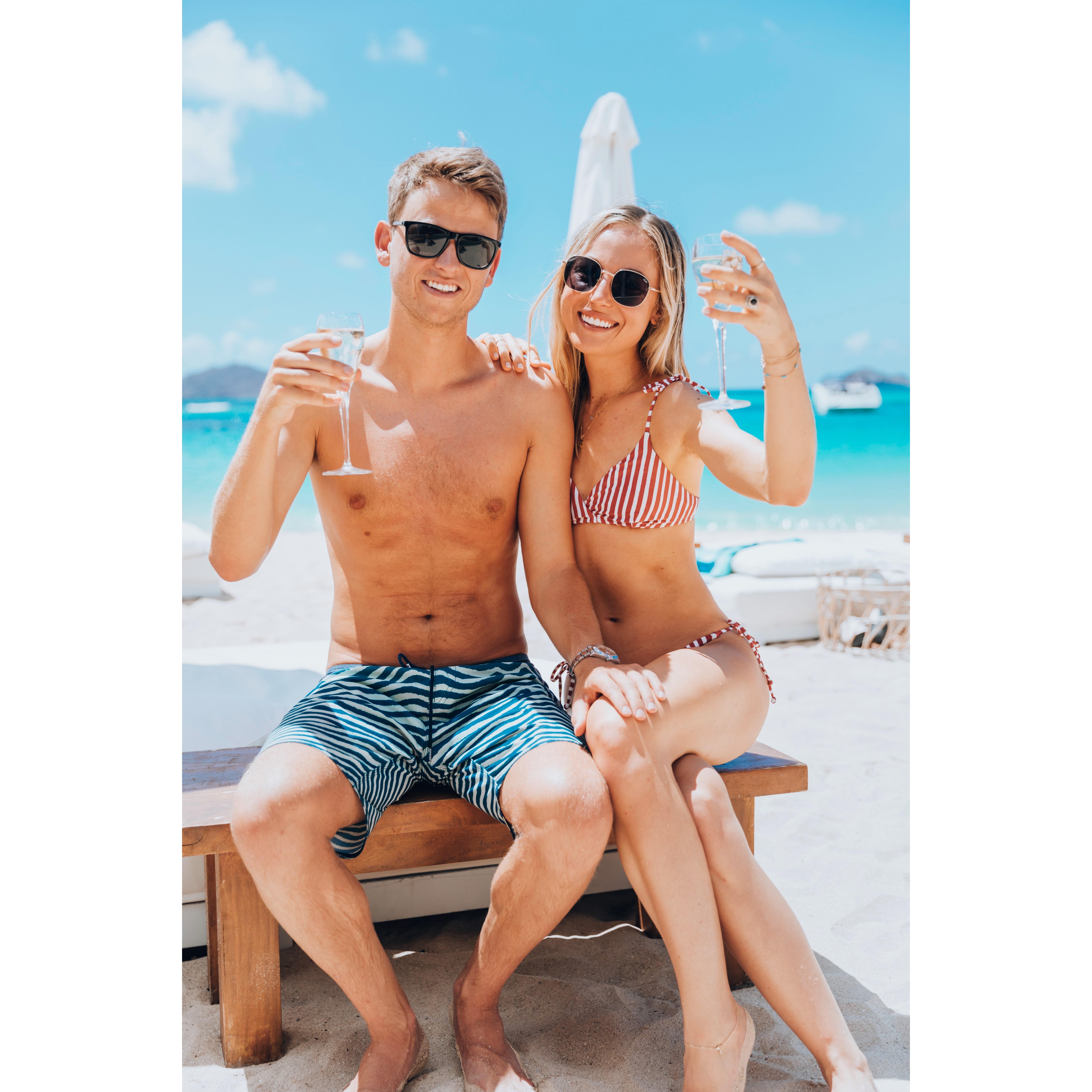 The day after we got engaged! St. Barth's- June 6th, 2019