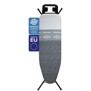 Bartnelli by Rorets Classic Ironing Board with New Patent EZ-Glide Technology, Made in Europe, Premium Iron Board with Iron Rest, 4 Layer Cover, 13x43 Surface, Height Adjustable to 36", 4 Steel Legs