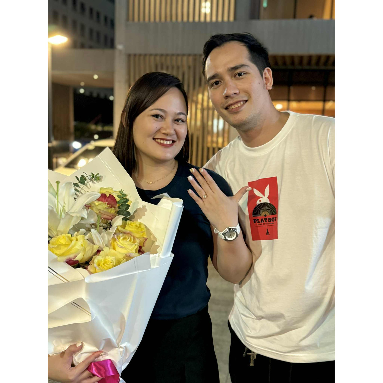 He asked. I cried. We laughed. I said yes! Our dreams are finally turning into reality.