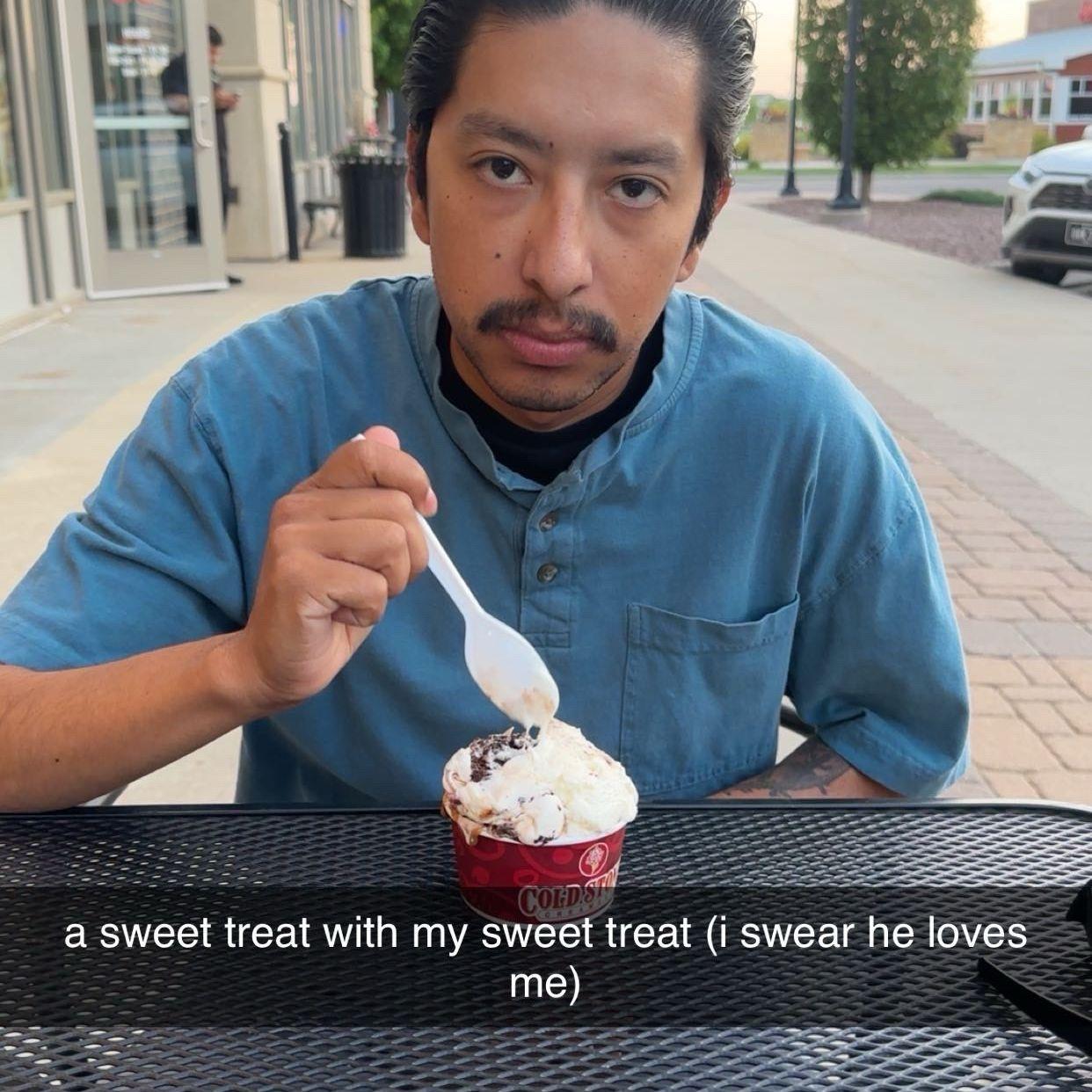 Mario's favorite summer activity is getting ice cream with Lauren!!!