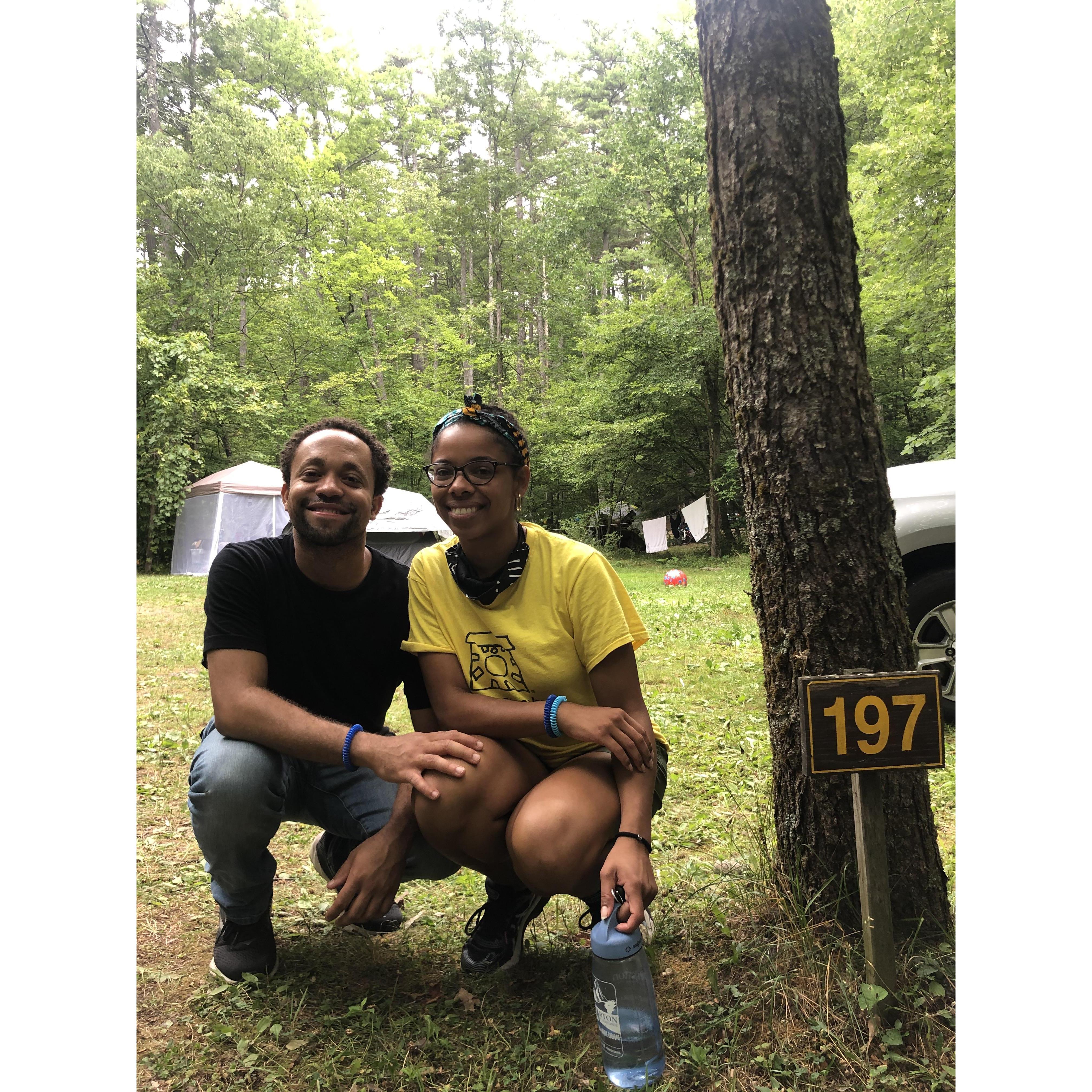 First camping trip to Lake George together.