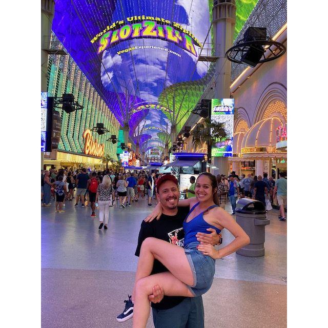 Mike thought he was so funny to pick me up at Fremont strip in Vegas