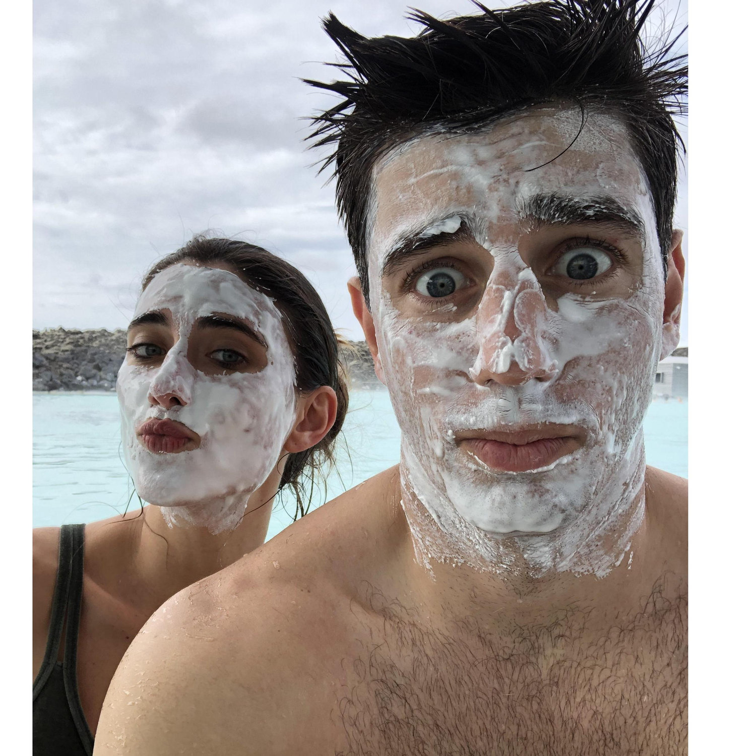 Iceland Blue Lagoon, but not feeling so blue!