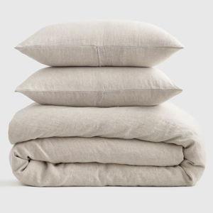 European Linen Duvet Cover Set - King/Cal King, Natural Chambray