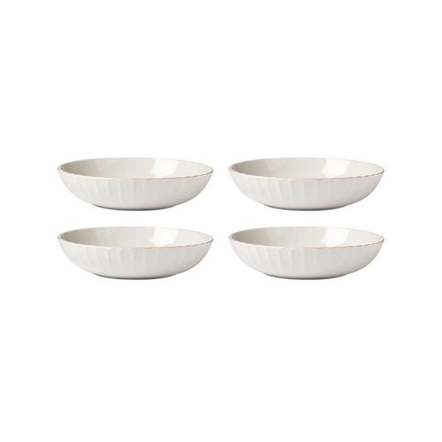 Lenox 897193 French Perle Scallop Pasta Bowls, Set of 4