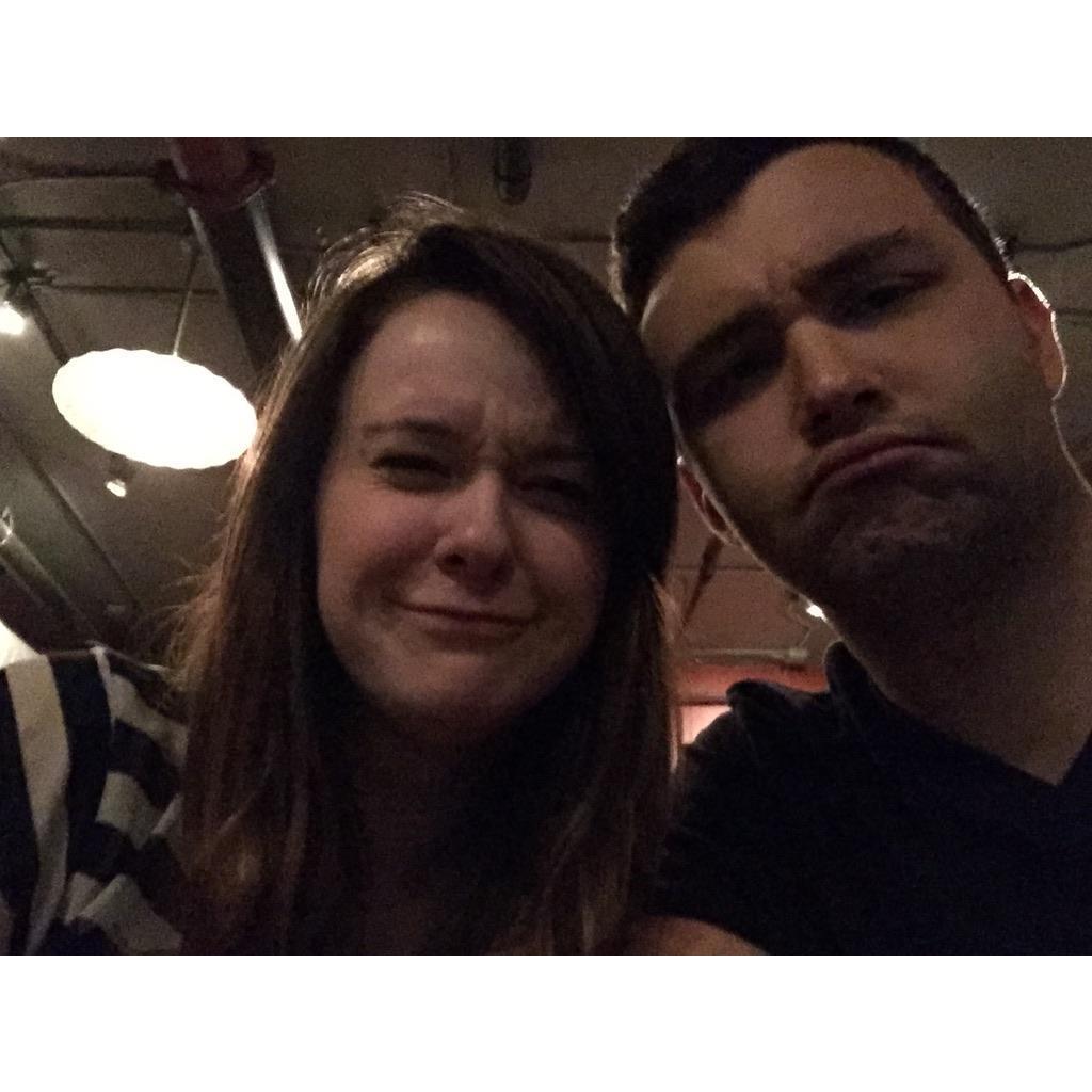 First Pic together! Pretending to hate each other to trick Megan