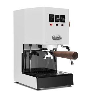 Gaggia Classic Pro E24 Espresso Machine (White, Walnut Handle)