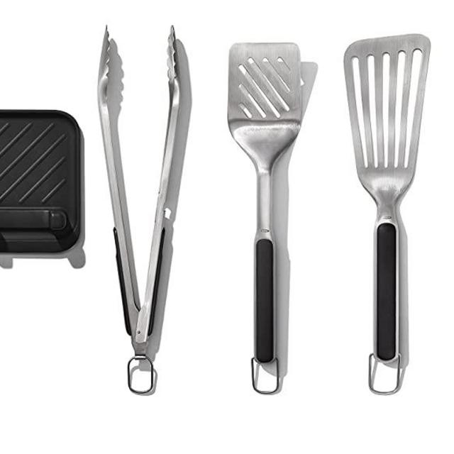 OXO Good Grips Grilling Tools, 5-Piece Set, Black