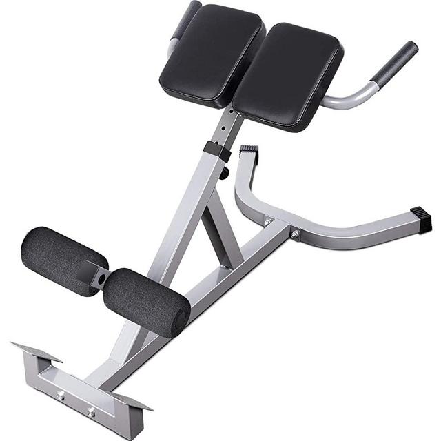 Merax Adjustable Roman Chair AB Back Hyperextension Bench with Handle for Home Fitness